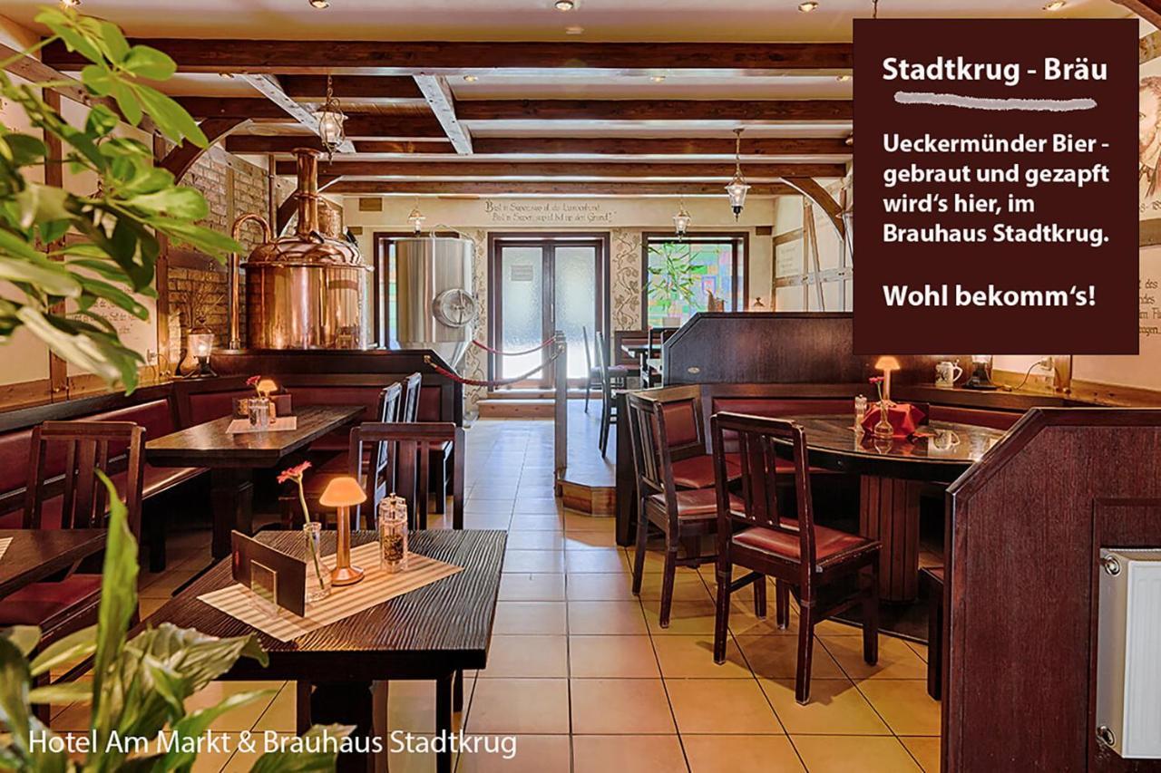 Hotel Am Markt & Brauhaus Stadtkrug Юкермюнде Екстер'єр фото